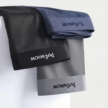 Kit 3 Cuecas Seda Gelo Elastano Anti Odor Anti Bacteriana