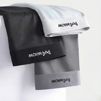 Kit 3 Cuecas Seda Gelo Elastano Anti Odor Anti Bacteriana