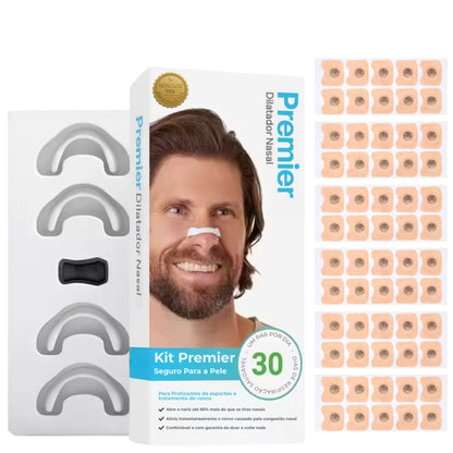 Dilatador Nasal Magnético Premier Original - Kit Econômico com 30 pares