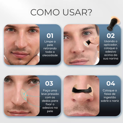 Dilatador Nasal Magnético Premier Original - Kit Econômico com 30 pares