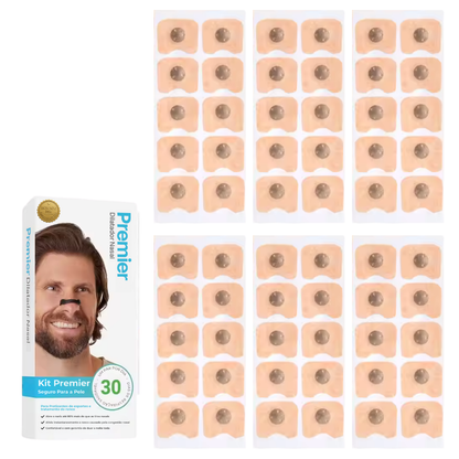 Dilatador Nasal Magnético Premier Original - Kit Econômico com 30 pares