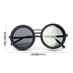 Polarized Fishing Sunglasses ND2-400 Adjustable Dimming Vintage Punk Sunglasses with Round Lenses Fishing Gift with Hard Case