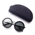Polarized Fishing Sunglasses ND2-400 Adjustable Dimming Vintage Punk Sunglasses with Round Lenses Fishing Gift with Hard Case