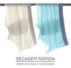 Kit 3 Cuecas Brancas Seda Gelo Elastano Anti Odor Anti Bacteriana