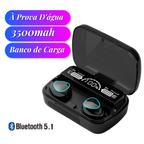 Fone de Ouvido TWS M10 À Prova D'água Bateria 3500mah Bluetooth 5.1